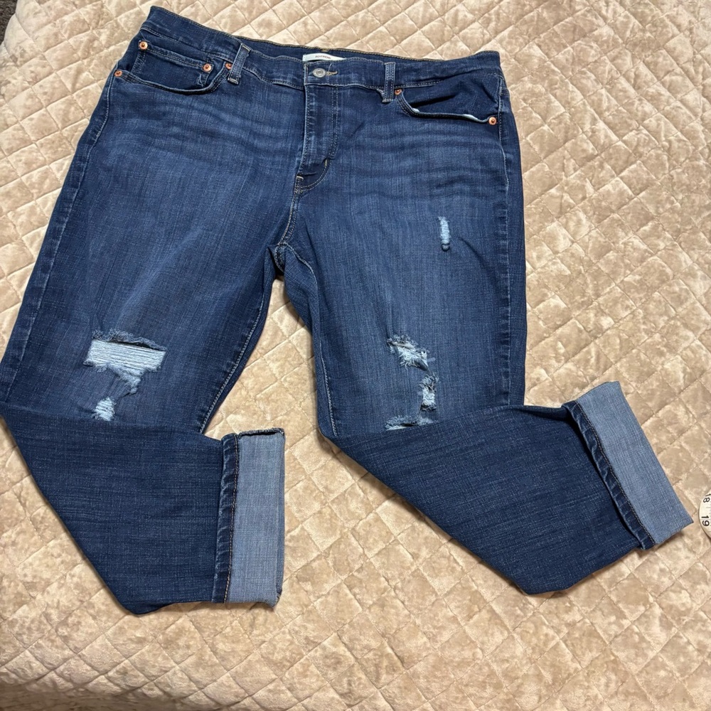 Levi's Dark Blue Boyfriend Jeans